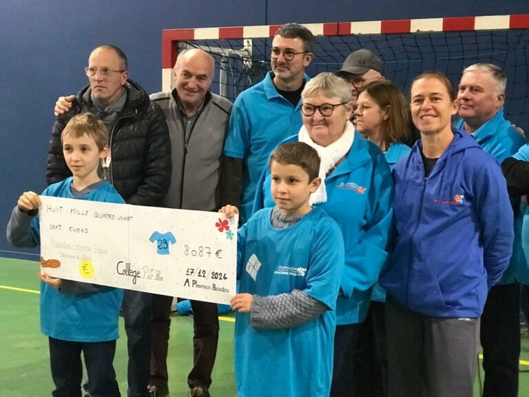 Remise du chèque cross pleumeur bodou